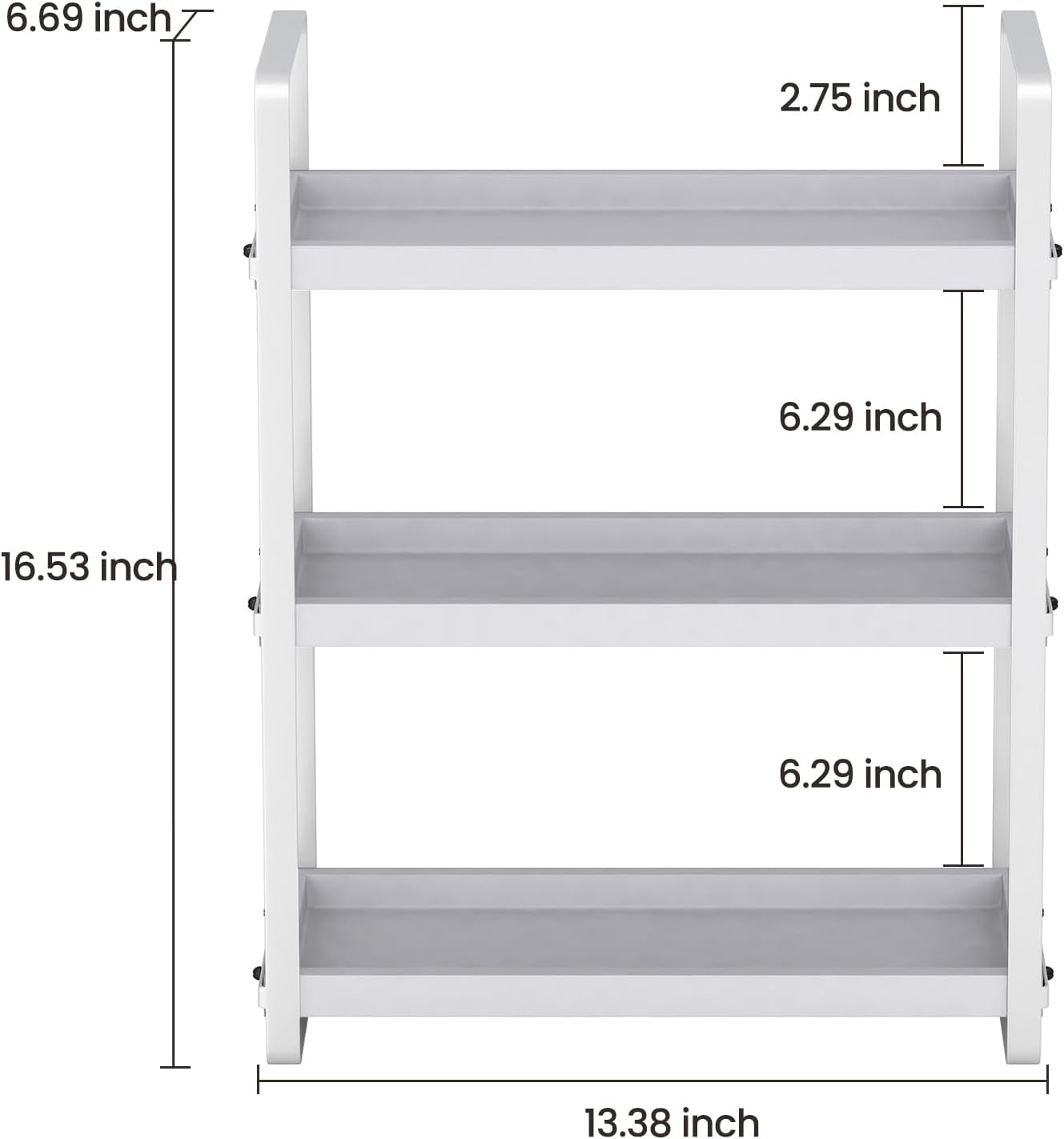 HNRLOY Bathroom Counter Organizer,Bathroom Countertop Organizer,Counter Shelf,Countertop Storage,Organization and Storage,Makeup Shelf,Sink Caddy(Brown 3 Tier) - Homesidy.com