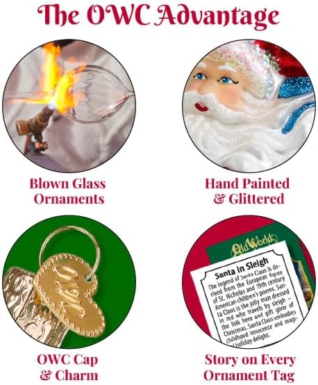 Old World Christmas Black Labrador Dog Collection Glass Blown Ornaments for Christmas Tree 3.75 x 1.5 - Homesidy.com