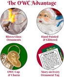 Old World Christmas Black Labrador Dog Collection Glass Blown Ornaments for Christmas Tree 3.75 x 1.5 - Homesidy.com