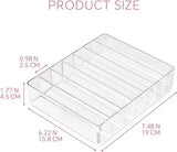WECHENG Makeup Organizer for Eyeshadow Palette and Lipstick Organizer, 7 Section Divided Makeup Palette Organizer for Vanity Drawer Countertop Modern Cosmetics Storage(7.48&34; x 6.22&34; x 1.77&34;) - Homesidy.com