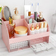 Makeup Organizer with Drawers, Cosmetic Storage for Dresser Vanity and Bathroom Countertop, Beauty Holder for Lipstick Brush, Skincare Organizer for Vanity, Cosmetic Display Case (White) - Homesidy.com