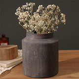 Rustic Vases for Home Decor. Ceramic Vase for Dining Table Decor. Terracotta Decorative Vase 6.1IN. ZSHLXM - Homesidy.com