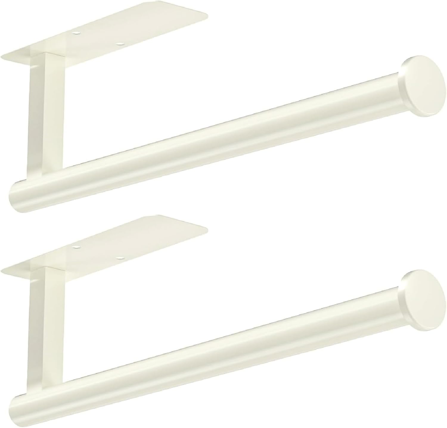 ASTOFLI Paper Towel Holder Under Cabinet No Drilling, Self Adhesive Paper Towel Holder Wall Mount for Kitchen Rack, Under Counter Napin Holder No Drill, 304 Stainless Steel Matte Black - Homesidy.com