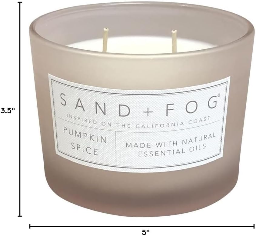 Sand Fog Scented Candle - Crushed Candy Cane – Additional Scents and Sizes – 100% Cotton Lead - Free Wick - Luxury Air Freshening Jar Candles - Perfect Home Decor – 12oz … - Homesidy.com
