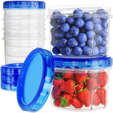 Freezer Storage Containers, [6 Pack - 16 Oz] Airtight Plastic Food Storage Containers with Twist Top Lids, Soup, Meal Prep Containers | BPA Free | Stackable | Leakproof | Microwave/Dishwasher Safe - Homesidy.com