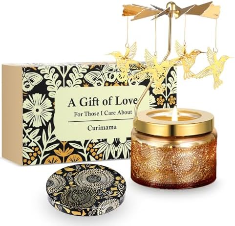 Christmas Gifts for Women, Unique Birthday Gifts for Women, Lavender Butterfly Rotating Scented Candles for Home Fragrance, Mom Birthday Gift from Daughter Son, Xmas Candle Gift for Sister Grandma - Homesidy.com