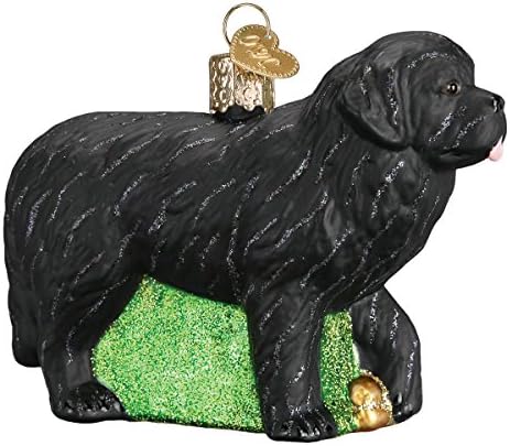 Old World Christmas Black Labrador Dog Collection Glass Blown Ornaments for Christmas Tree 3.75 x 1.5 - Homesidy.com