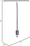 Airlonv LED Desk Lamp for Office Home, Eye - Caring Desk Light with Stepless Dimming Adjustable Flexible Gooseneck, 10W USB Adapter Desk Lamp with Clamp for Reading, Study, Workbench (Black) - Homesidy.com