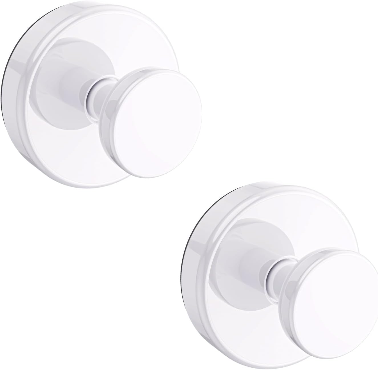 Bntuk Suction Cup Hooks for Shower, Removable Towel Hooks for Bathroom Window Glass Door Wall, Bath Robe Looafh Wreath Hook for Hanging - 2 Pack, Black - Homesidy.com