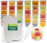 Freshware Food Storage Containers [36 Set] 16 oz Plastic Deli Containers with Lids, Slime, Soup, Meal Prep Containers | BPA Free | Stackable | Leakproof | Microwave/Dishwasher/Freezer Safe - Homesidy.com