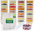 Freshware Food Storage Containers [50 Set] 8 oz Plastic Deli Containers with Lids, Slime, Soup, Meal Prep Containers | BPA Free | Stackable | Leakproof | Microwave/Dishwasher/Freezer Safe - Homesidy.com