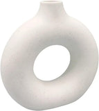 Ceramic Vases Set of 2,Modern Vases for Home Decor, White Boho Style for Living Room Kitchen Mantle Bedroom Dining Table Office Farmhouse Decorative Design - Homesidy.com