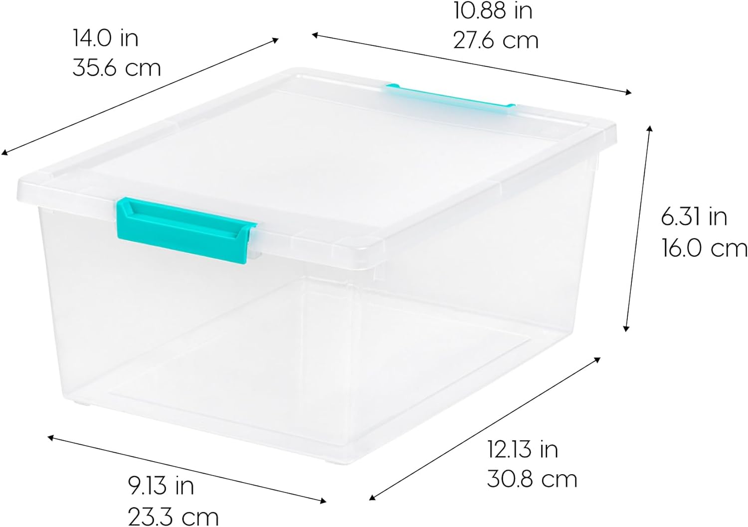 IRIS USA 6 Qt. Plastic Storage Bins Containers with Lids, 4 Pack, Small Sensory Bin, Craft Storage, Craft Organizers &amp; Storage, Organizing Container for Home, Office &amp; Art Supplies, Stackable, Clear - Homesidy.com