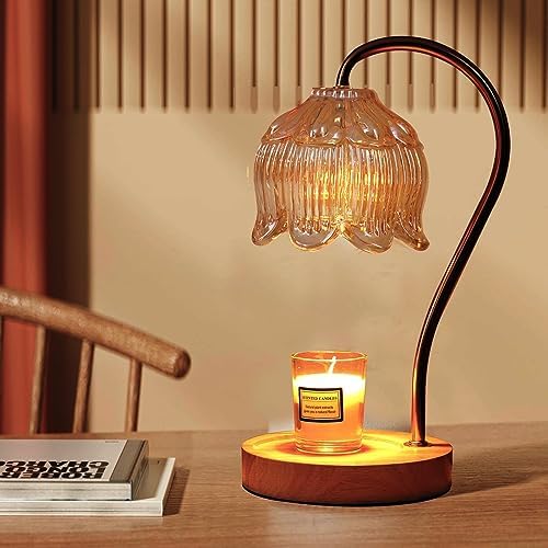 GEEZO Fragrance Candle Warmer Lamp，Electric Candle Warmer with Timer &amp; Dimmer，Mom Christmas Birthday Gifts for Women, House Warming Gifts New Home Bedroom Decor - Homesidy.com