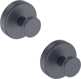 Bntuk Suction Cup Hooks for Shower, Removable Towel Hooks for Bathroom Window Glass Door Wall, Bath Robe Looafh Wreath Hook for Hanging - 2 Pack, Black - Homesidy.com