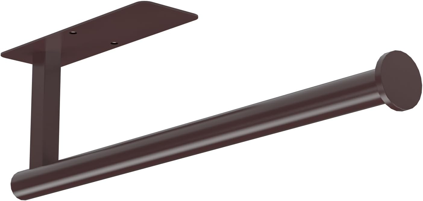 ASTOFLI Paper Towel Holder Under Cabinet No Drilling, Self Adhesive Paper Towel Holder Wall Mount for Kitchen Rack, Under Counter Napin Holder No Drill, 304 Stainless Steel Matte Black - Homesidy.com