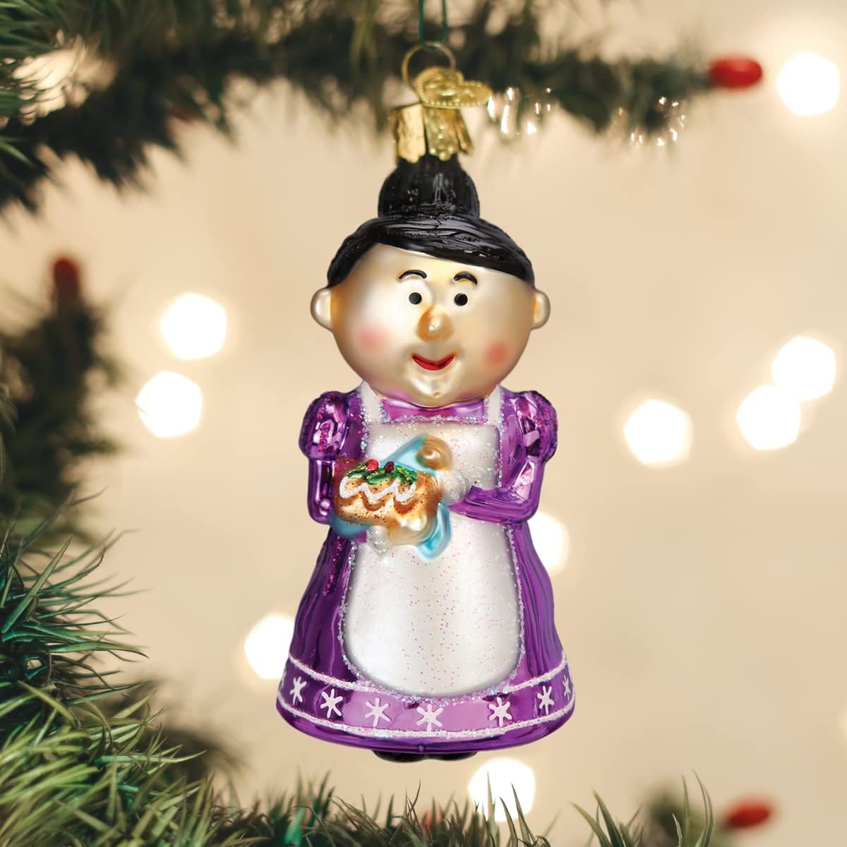 Old World Christmas Rudolph and Clarice Glass Blown Ornament for Christmas Tree, Handcrafted Holiday Decoration, Rudolph Collection - Homesidy.com