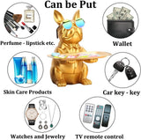 French Bulldog Gifts Statue Tray Organizer for Keys, Candy, Jewelry, Earrings, Entrance Piggy Bank - Modern Decor Resin French Bulldog Decor Entryway Table, Coffee Table, Office Desk, Home Decor - Homesidy.com