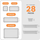 A - LuGei 【Military Grade Drawer Organizer, 【𝟱𝗦𝗶𝘇𝗲】 Makeup organizer, 【Holds 177 Items】 Bathroom Organizers and Storage, Organization and Storage, Desk Drawer Organizer for Bathroom Vanity - Homesidy.com