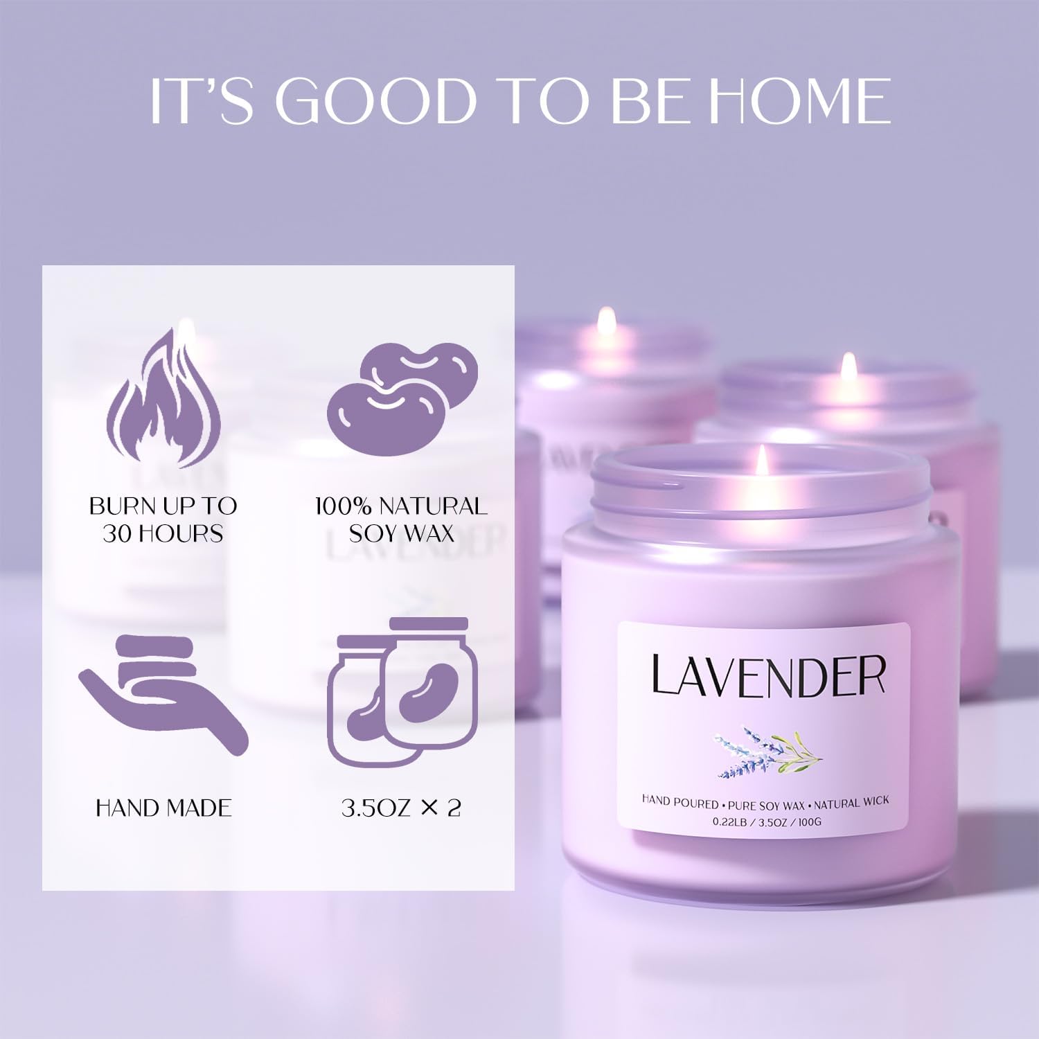 Waxcanpy Scented Candle Gift Set, Soy Candles for Women, Sleep Candles for Home Scented, 2 Pack Aromatherapy Candle for Relaxing, Sleep, Stress Relief &amp; Home Decor - Homesidy.com