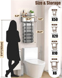 Aetyord Towel Racks for Bathroom 31inch Wall Mounted Towel Rack,Floating Shelf with Wood Plank,Towel Storage for Bathroom can Holds 6 Large Rolled Towels,All Black - Homesidy.com