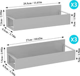 HuggieGems Metal 4 Pack Magnetic Spice Storage Rack Organizer for Refrigerator and Oven, Black Fridge Organizers and Storage - Homesidy.com