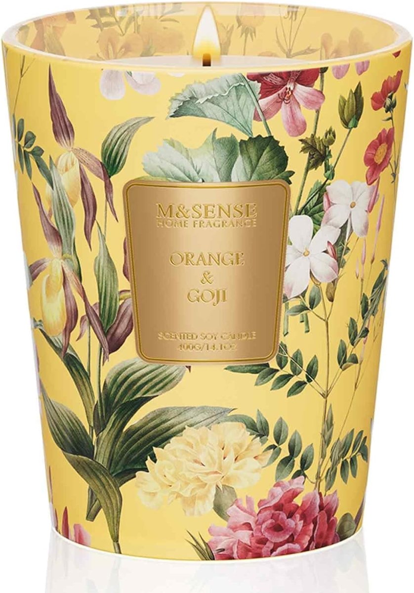 M&amp;SENSE Extra Large Candle Creamy Vanilla Scented, 3 - Wick 35oz 150H Long Lasting, Natural Soy Wax Aromatherapy Candle for Stress Relief, Home Fragrance Fall Winter Christmas Thanksgiving Gifts - Homesidy.com