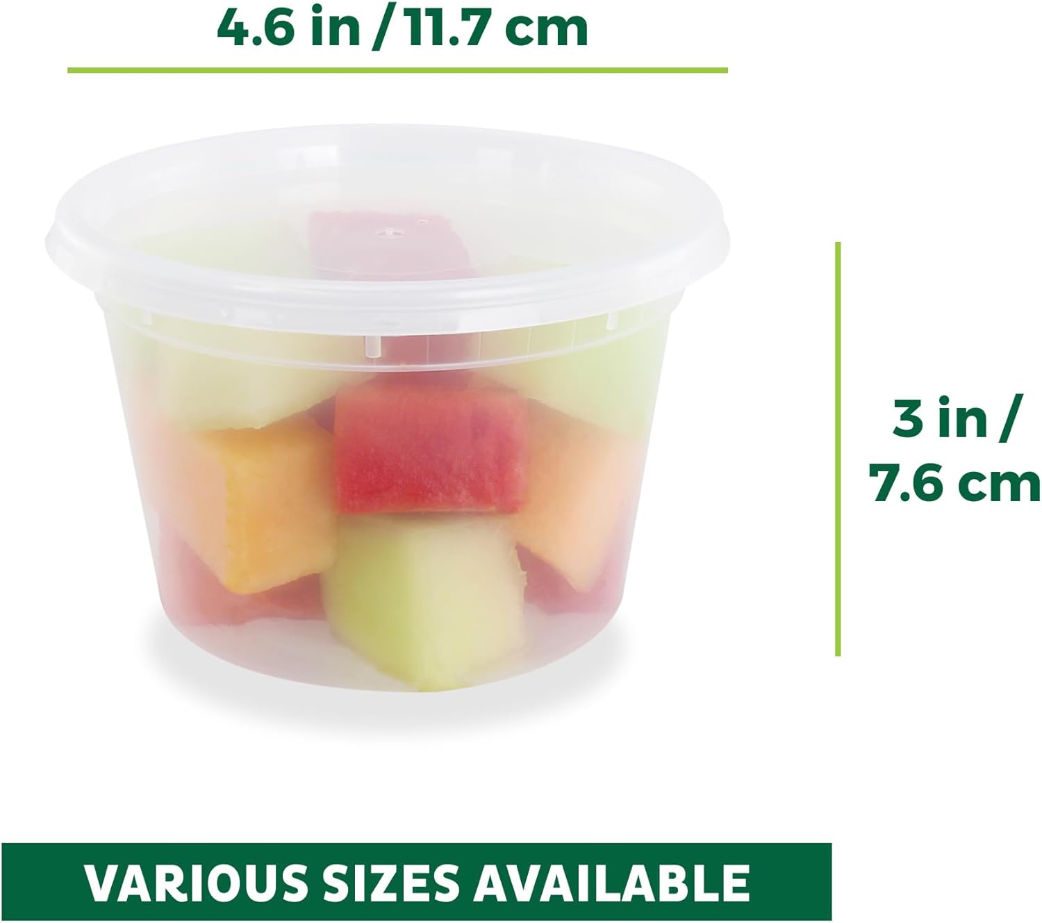 Freshware Food Storage Containers [36 Set] 16 oz Plastic Deli Containers with Lids, Slime, Soup, Meal Prep Containers | BPA Free | Stackable | Leakproof | Microwave/Dishwasher/Freezer Safe - Homesidy.com