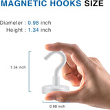 LOVIMAG Magnetic Hooks, 12 Pack 30lbs Magnet Hook 2025 Cruise Cabin Ship Essentials Heavy Duty Strong Magnets Refrigerator Fridge Hanging for Classroom Beach Vacation Kitchen Grills Home (Black) - Homesidy.com