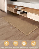 AMOAMI Upgraded Waffle Bath Mat, Super Absorbent Non Slip Bath Mats for Bathroom Floor, Machine Washable Bathroom Rugs with Tassels, Rubber Backed Bathroom Mats, Ultra Soft, 18&34; x 30&34;, Brown - Homesidy.com