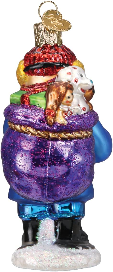 Old World Christmas Rudolph and Clarice Glass Blown Ornament for Christmas Tree, Handcrafted Holiday Decoration, Rudolph Collection - Homesidy.com