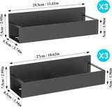 HuggieGems Metal 4 Pack Magnetic Spice Storage Rack Organizer for Refrigerator and Oven, Black Fridge Organizers and Storage - Homesidy.com
