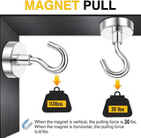 DIYMAG Magnetic Hooks, 30lbs Magnet Hook 2025 Cruise Cabin Ship Essentials Heavy Duty Strong Magnets Refrigerator Fridge Hanging for Classroom Beach Vacation Kitchen Grills Home 20 Pack (Silver) - Homesidy.com