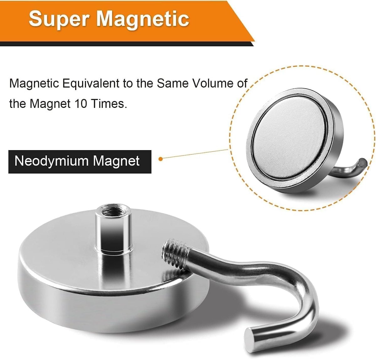 DIYMAG Garage Storage Hooks 6 Pack, 30lbs 2025 Cruise Cabin Ship Essentials N52 Magnetic Hook Heavy Duty Strong Wall Mount Magnets Fridge for Classroom Wall Mount Kitchen Grills Silver - Homesidy.com