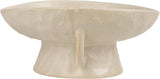 Creative Co - Op Stoneware Bowl w Reactive Glaze, White - Homesidy.com