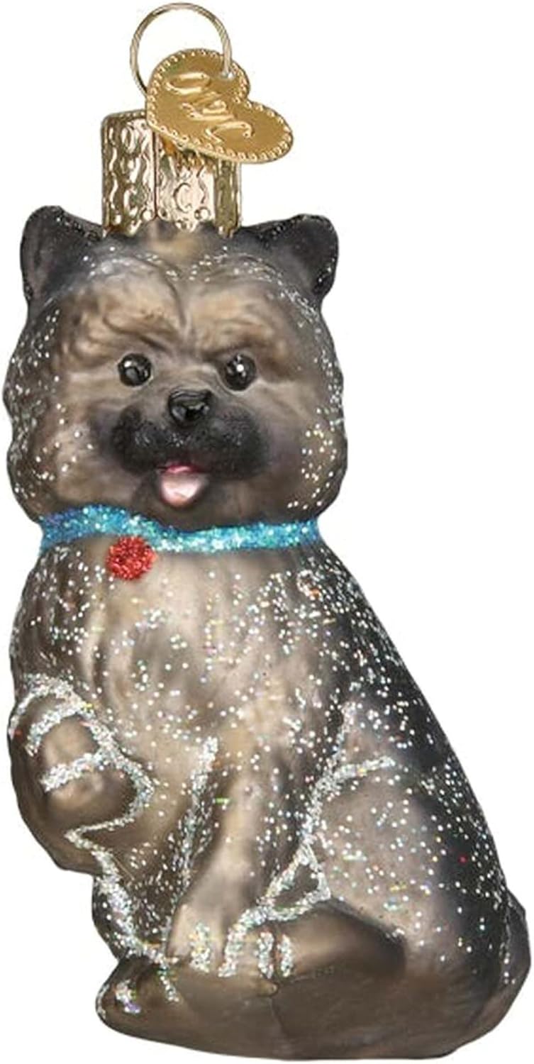 Old World Christmas Black Labrador Dog Collection Glass Blown Ornaments for Christmas Tree 3.75 x 1.5 - Homesidy.com