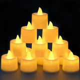 KOABY 25/50/100 Pack Flameless Votive Candles, Last 8H , Warm Yellow Light, No Timer or Flickering - Homesidy.com