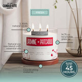 Candle - lite Essential Elements Scented Candles, Eucalyptus &amp; Mint Leaf, 14.75 oz Jar, Proudly Poured in The USA, Aromatherapy, 3 - Wick with 45 Hours Burn Time, Perfect for Creating a Relaxing Ambiance - Homesidy.com