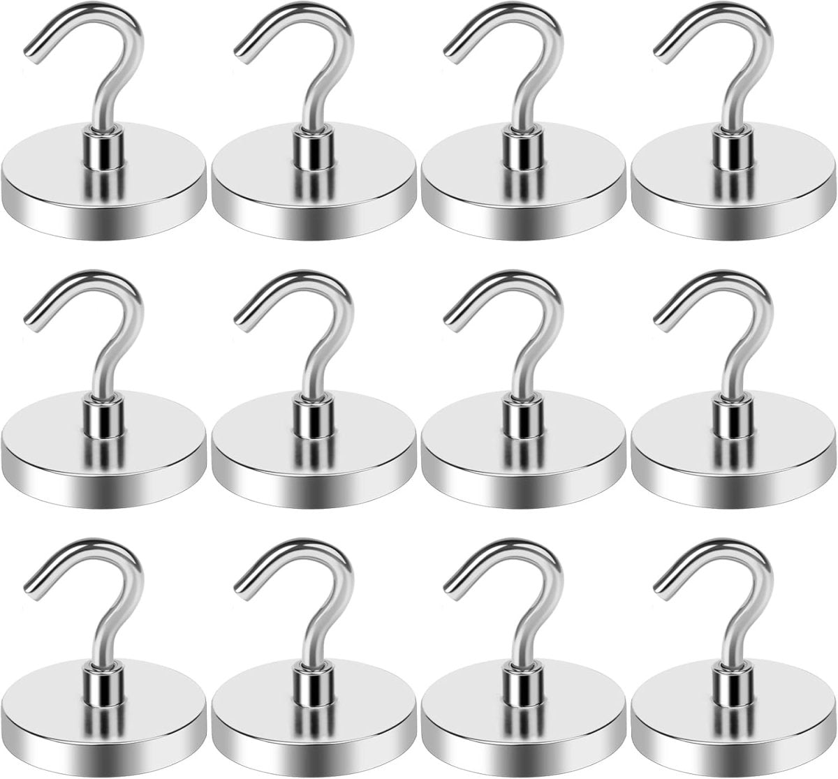 LOVIMAG Magnetic Hooks, 12 Pack 30lbs Magnet Hook 2025 Cruise Cabin Ship Essentials Heavy Duty Strong Magnets Refrigerator Fridge Hanging for Classroom Beach Vacation Kitchen Grills Home (Black) - Homesidy.com