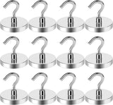 LOVIMAG Magnetic Hooks, 12 Pack 30lbs Magnet Hook 2025 Cruise Cabin Ship Essentials Heavy Duty Strong Magnets Refrigerator Fridge Hanging for Classroom Beach Vacation Kitchen Grills Home (Black) - Homesidy.com