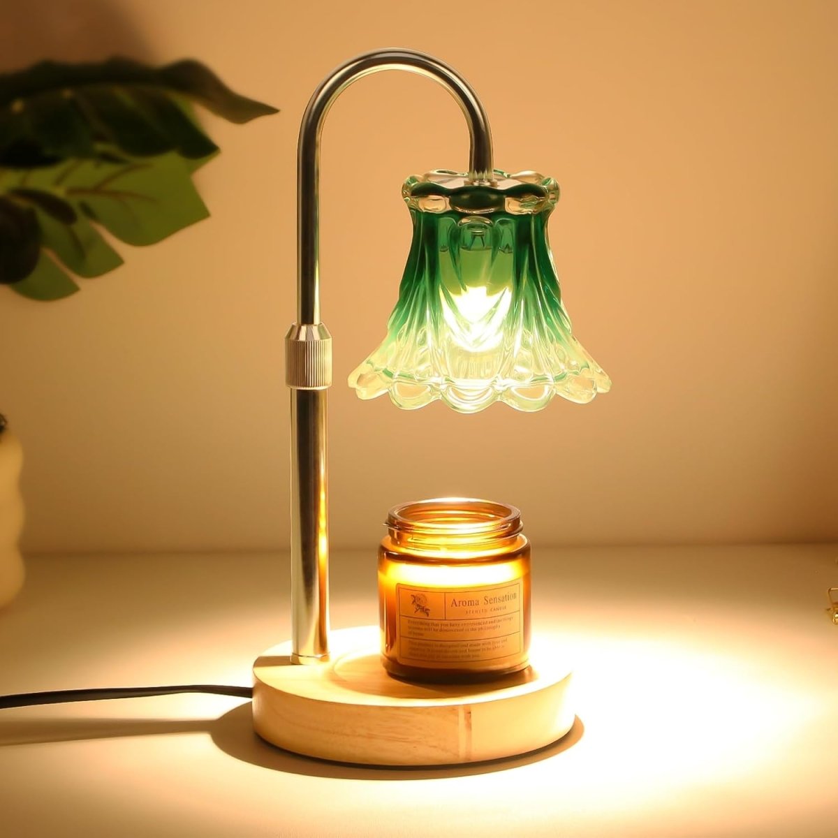 GEEZO Fragrance Candle Warmer Lamp，Electric Candle Warmer with Timer &amp; Dimmer，Mom Christmas Birthday Gifts for Women, House Warming Gifts New Home Bedroom Decor - Homesidy.com
