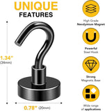 DIYMAG Magnetic Hooks, 30lbs Magnet Hook 2025 Cruise Cabin Ship Essentials Heavy Duty Strong Magnets Refrigerator Fridge Hanging for Classroom Beach Vacation Kitchen Grills Home 20 Pack (Silver) - Homesidy.com