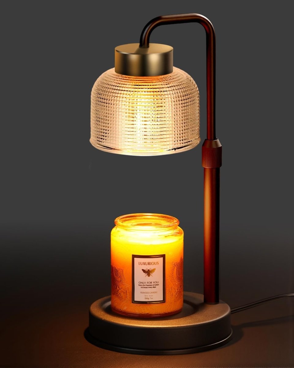 Modern Candle Warmer Lamp with Timer, Dimmable Candle Lamp Warmer, Men Women Christmas Birthday Gifts, Black Candle Warmer, Adjustable Candle Light Warmer, Cozy Living Room Bedroom Home Decor - Homesidy.com