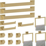 5 - Pieces Matte Black Bathroom Hardware Accessories Set, SUS304 Stainless Steel Bath Towel Bar Set, Towel Racks for Bathroom Wall Mounted. - Homesidy.com