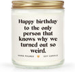 musaecoin Sister Birthday Gifts, Funny Gifts for Sister Christmas, Happy Birthday Gift for Women Sister Best Friend - Handmade Lavender Candle 7oz - Homesidy.com