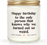 musaecoin Sister Birthday Gifts, Funny Gifts for Sister Christmas, Happy Birthday Gift for Women Sister Best Friend - Handmade Lavender Candle 7oz - Homesidy.com