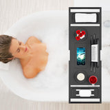 Bathtub Tray Caddy - Bath Tray - Bath Tub Tray Caddy - Bamboo Bath Table Tray for Tub - Expandable Size, Fits Most Tubs - Homesidy.com