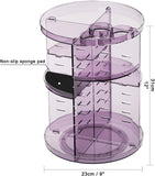 Rotating Makeup Organizer, DIY 8 Adjustable Layers Spinning Skincare Organizer, Cosmetic Display Case with Brush Holder Perfume Tray, Multi - Function Storage Carousel for Vanity Bathroom Countertop - Homesidy.com