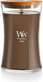 WoodWick Marine Amber Holiday Candle Gifts for Women and Men, 9.7 oz Precious Metals Collection with Crackling Wick - Homesidy.com