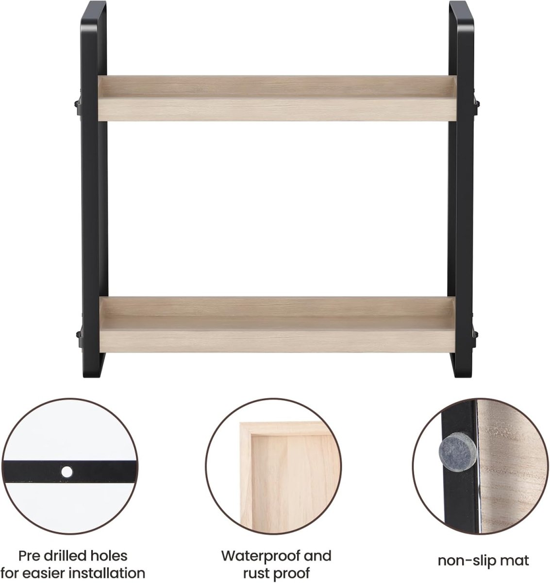 HNRLOY Bathroom Counter Organizer,Bathroom Countertop Organizer,Counter Shelf,Countertop Storage,Organization and Storage,Makeup Shelf,Sink Caddy(Brown 3 Tier) - Homesidy.com